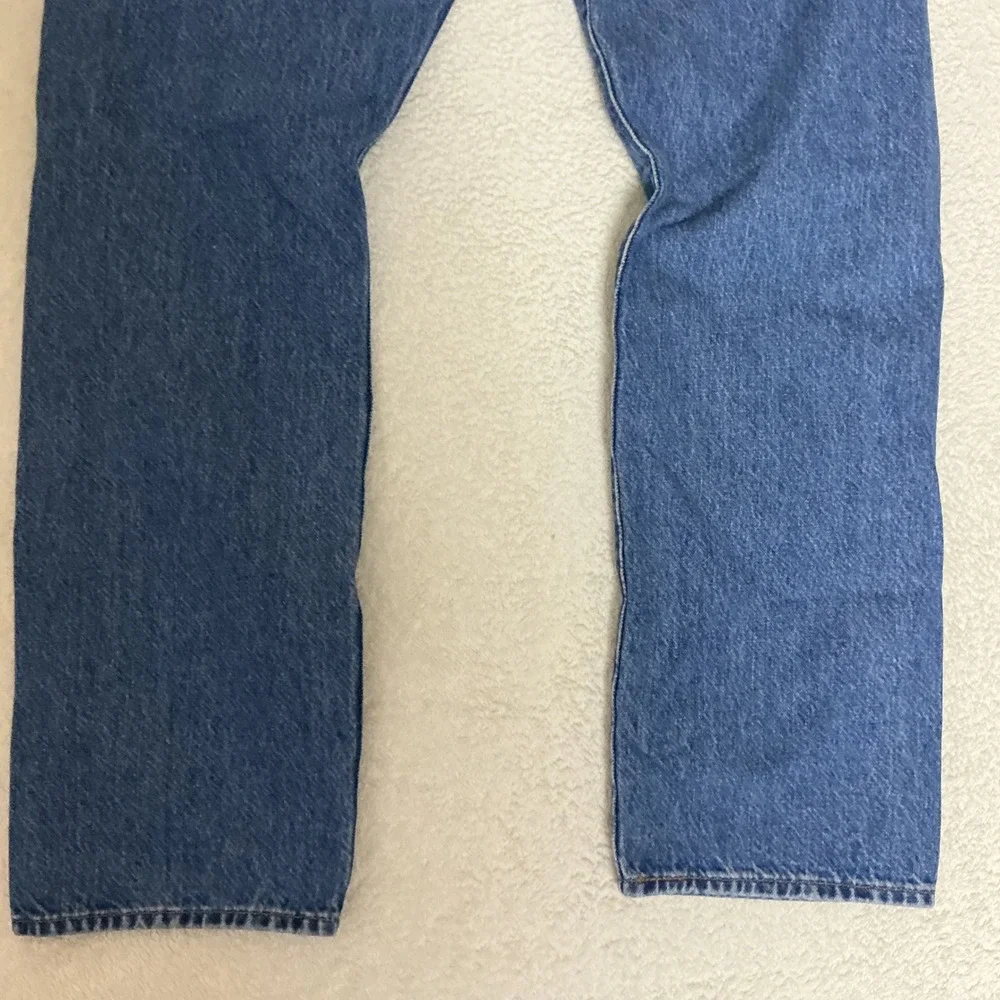 Levis 501 Original Fit Jeans Mens W32 L30 (L29.5) Blue Straight Leg Button Fly